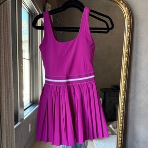 All in Motion Magenta Tennis Dress with built in shorts